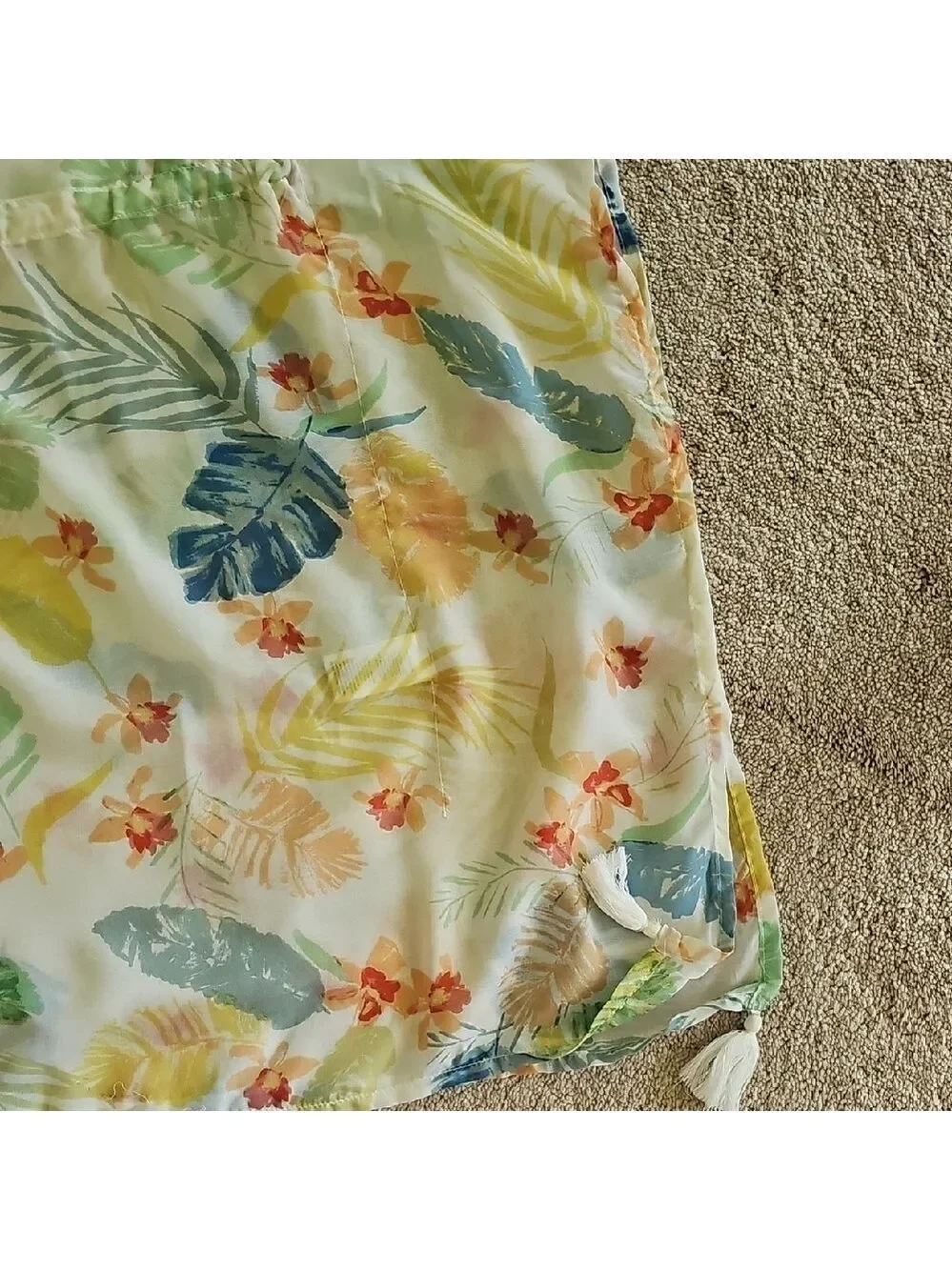 Beachlunchlounge Blue and Green Tropical Cover-Up